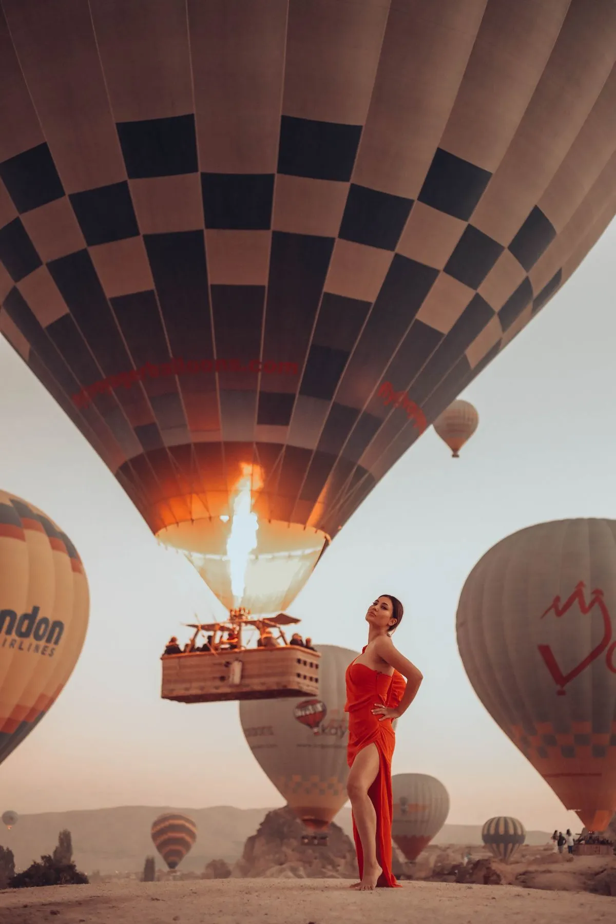 Ballonkorb Champagner